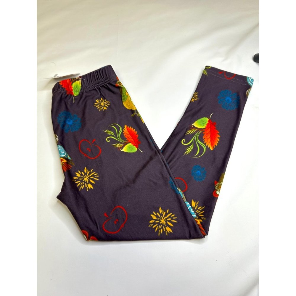 Fall/Thanksgiving Buttery soft Boutique Leggings Kids Sm/Med